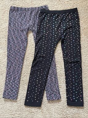 Children’s Place lot of 2 full length fleece lined leggings XL 14